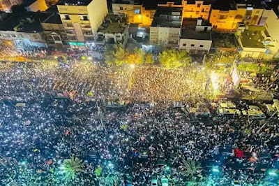 The gathering of PTI at Karachi (Pic. Courtesy Twitter/@PTIofficial)