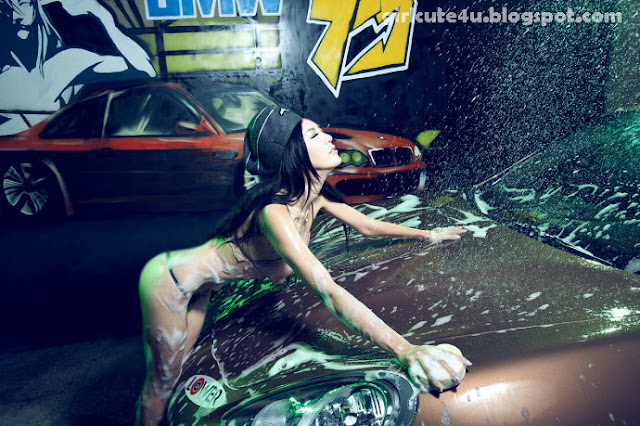 Gang-Xiao-Xi-Car-Washing-06-very cute asian girl-girlcute4u.blogspot.com