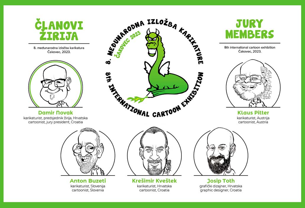 Jury of the 8th International Cartoon Exhibition, Čakovec