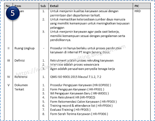 penjelasan prosedur