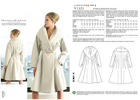 Creates Sew Slow: Vogue 1321 Donna Karan Red Shibori Coat
