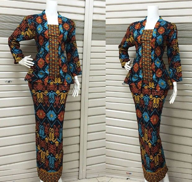 29 Model  Batik  Setelan Rok  Panjang Span  Muslimah Berhijab 
