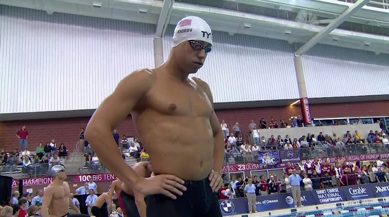 Michael Alexandrov Shirtless at Short Course National Championships 2010