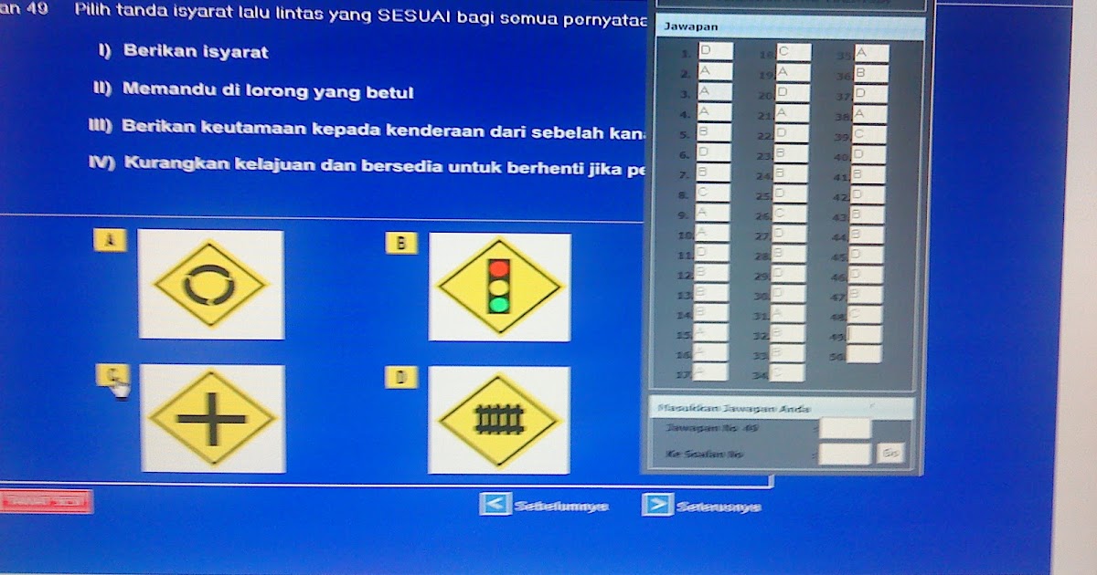 Contoh Soalan Latihan Memandu Berkomputer - Contoh Itu