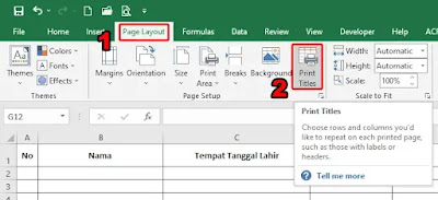 Cara Agar Judul Tabel Excel Muncul Disetiap Halaman