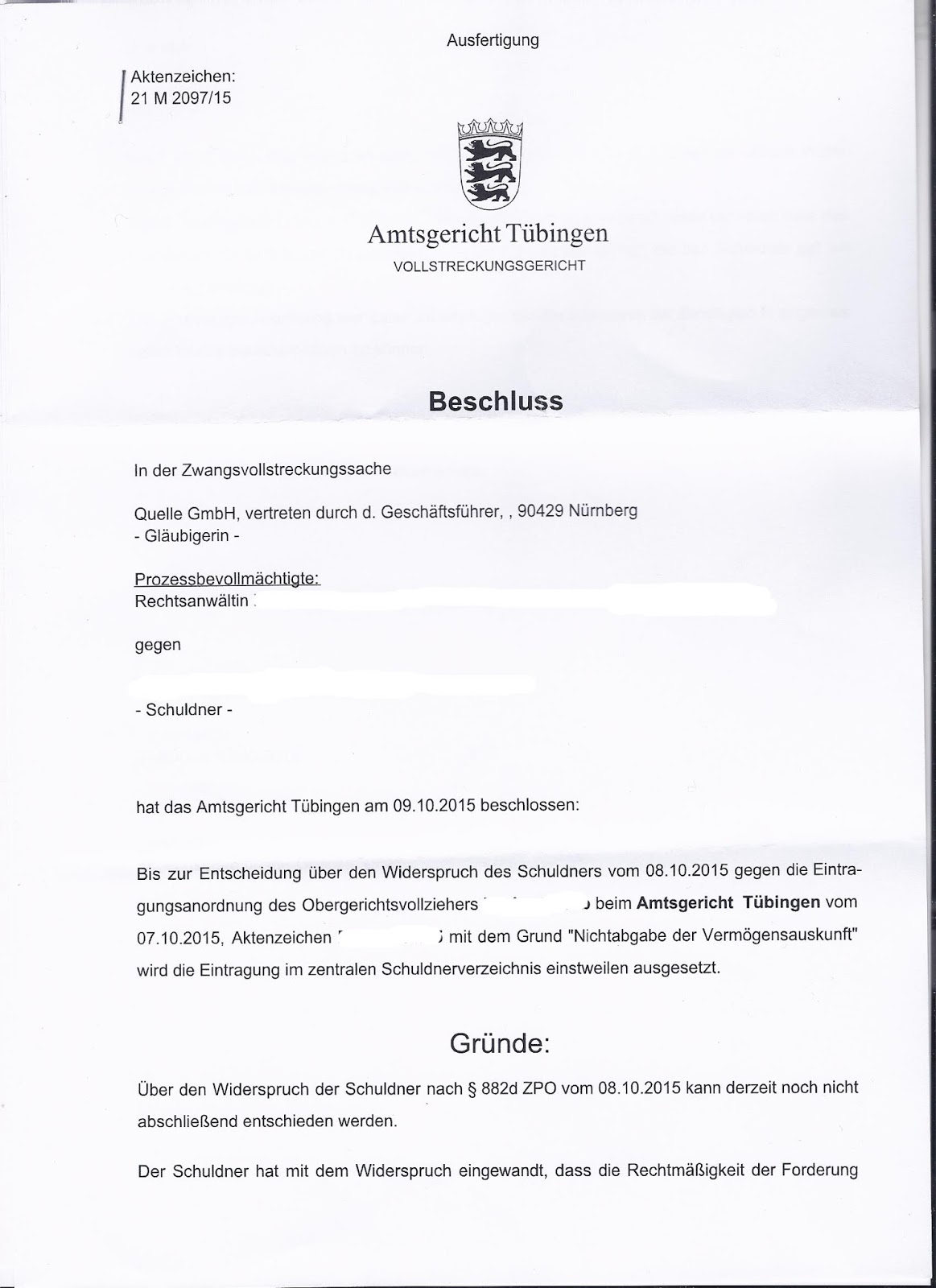 Musterbrief Beschwerde Amtsgericht