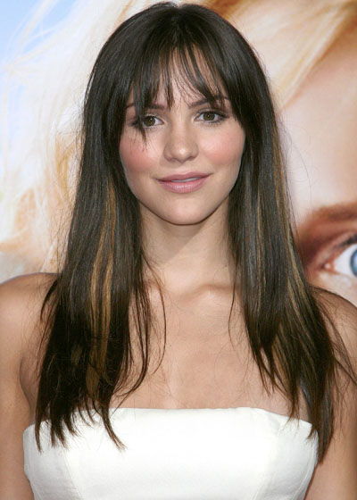 hairstyles for long hair with bangs. These modern long straight are