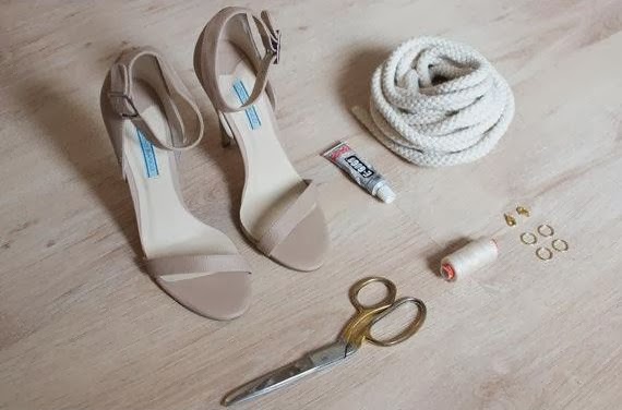 DIY Knotted Rope for High Heel Sandals - The Idea King