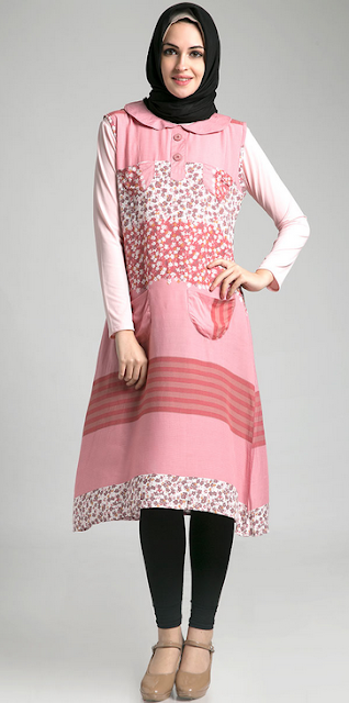  Contoh Model Baju Dress Muslim Terbaru Model baju memang ketika ini mengalami banyak perkem 45 Contoh Model Baju Dress Muslim Terbaru 2018