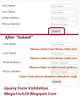 jquery form validation