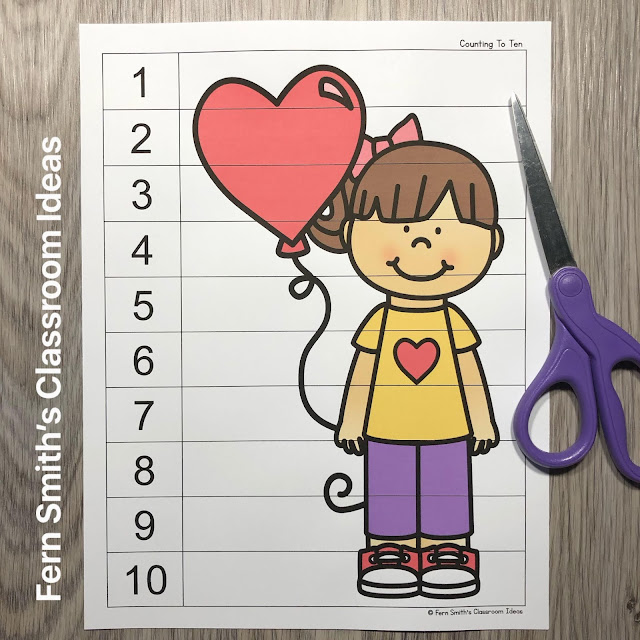 Click Here to Download these Valentine's Day Counting Puzzles for Your Classroom Today!