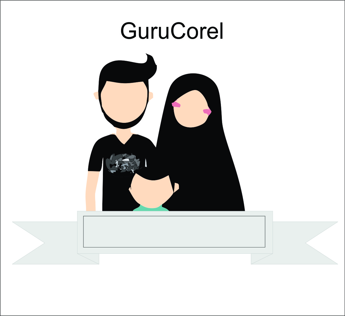 Free Download Keluarga Muslim Vector CorelDraw - Guru Corel