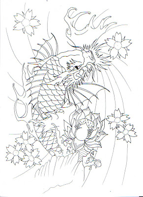 Koi Tattoo Design