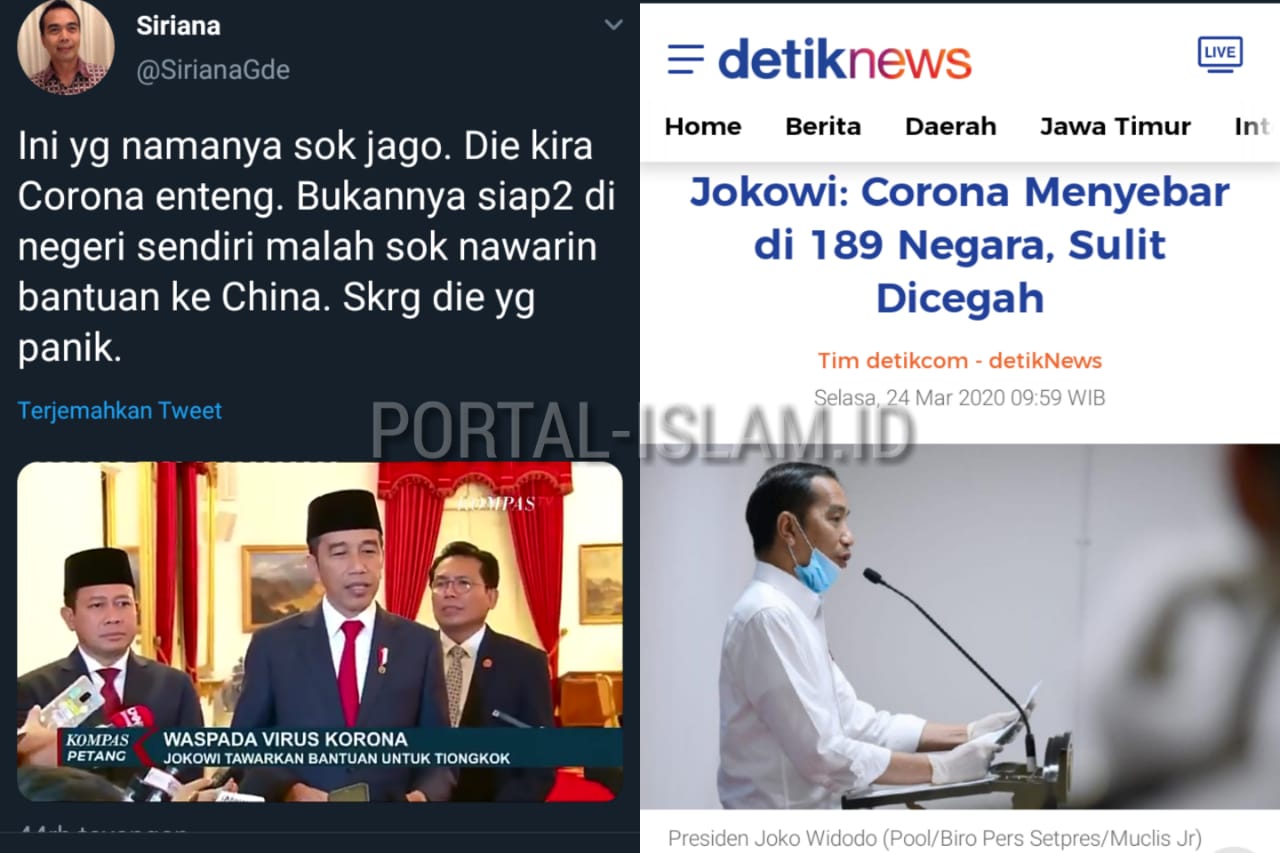 Jokowi Akhirnya Akui Corona Sulit Dicegah