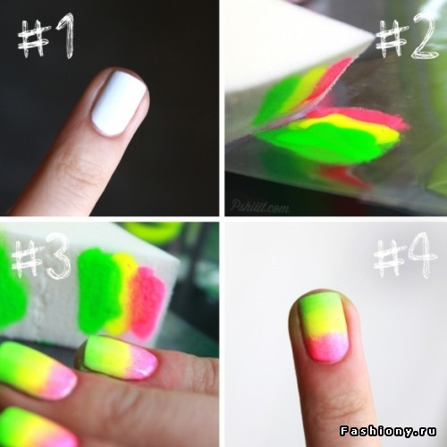 How to get the ombre stain nails look