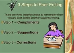 3 steps to peer editing 