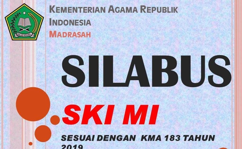 Download Silabus SKI MI Terbaru Sesuai KMA 183 Tahun 2019 Safrizal July