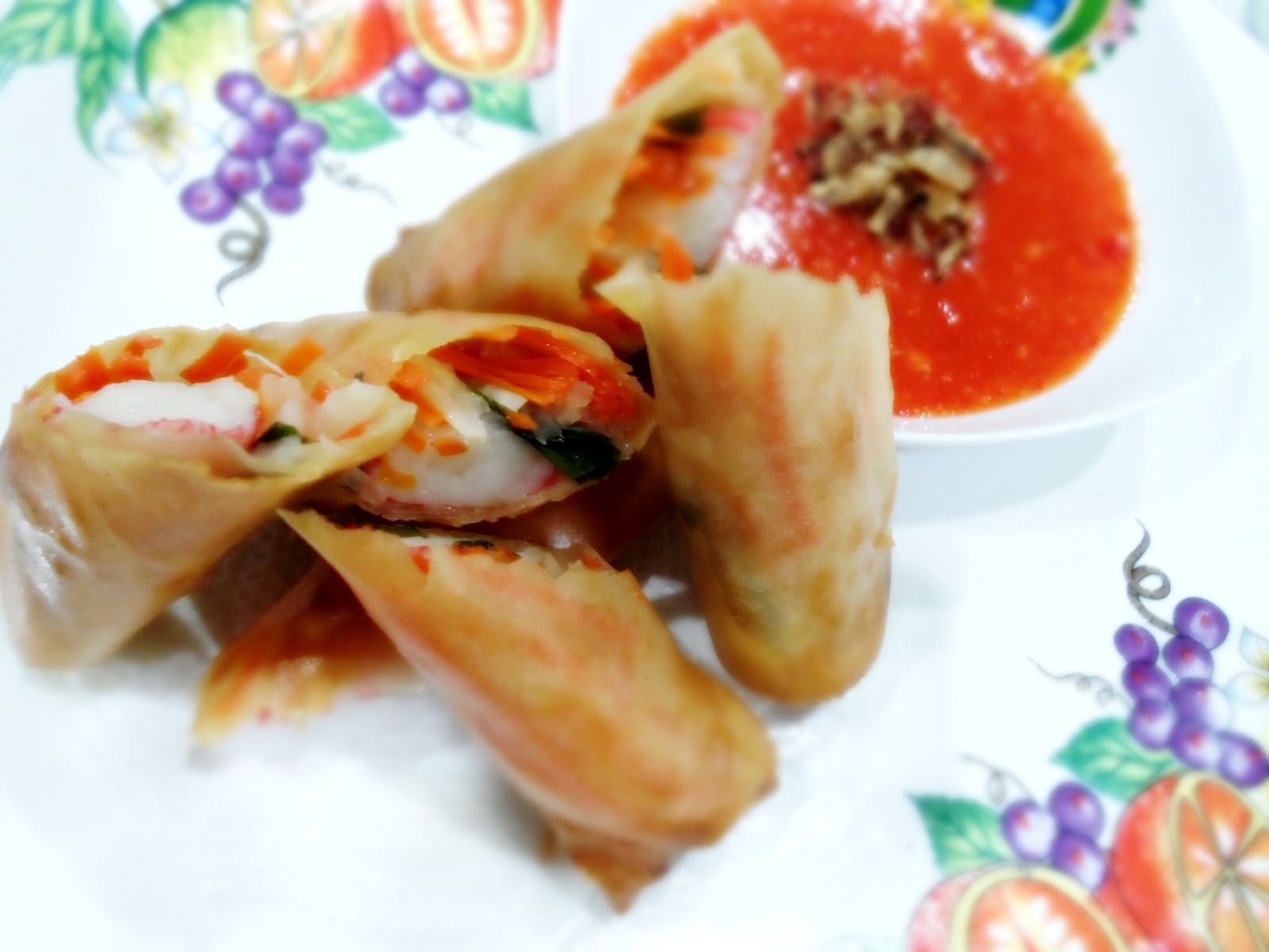 Resepi  Popia Goreng Isi Ketam (^_^)v ~ Hudalululoveyou