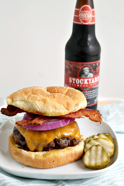 This juicy & flavorful Coffee Rubbed Venison Bacon Burger is sure to quickly become your new go-to burger recipe this summer.