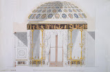 Design for the Jasper Cabinet in the Agate Pavilion at Tsarskoye Selo by Charles Cameron - Architecture Drawings from Hermitage Museum