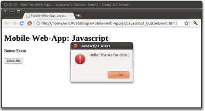 Javascript: Handle button onclick event