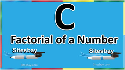 factorial program in c