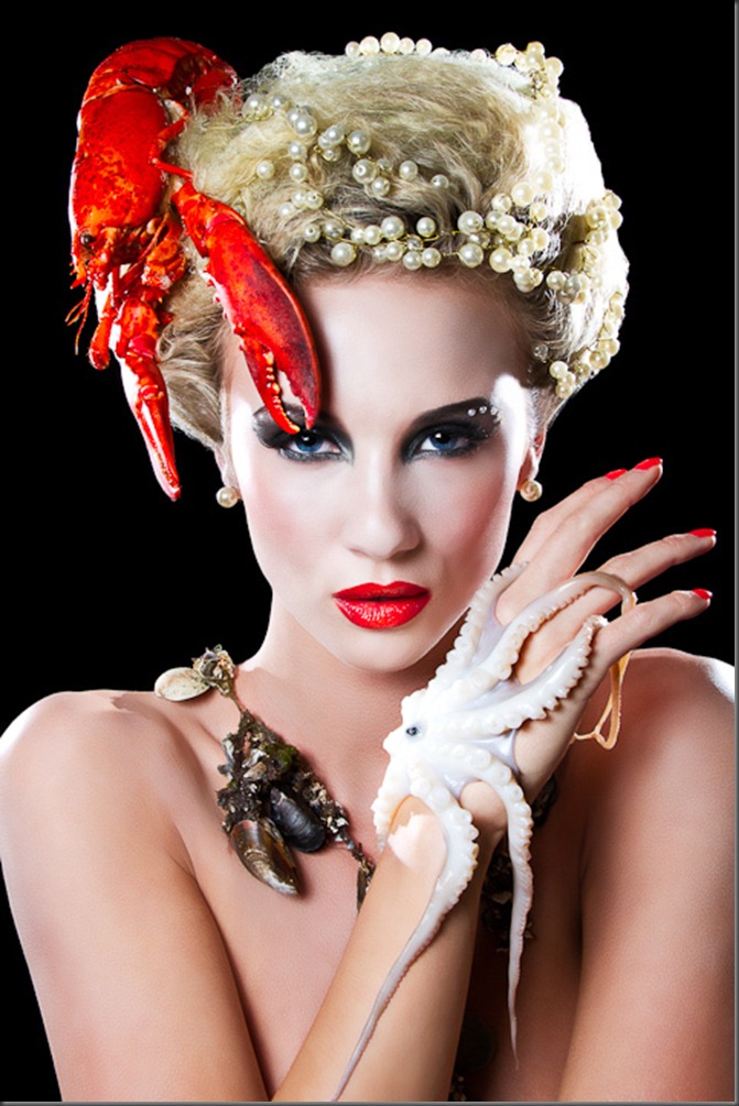 Face art Food Карла Пауэлл (Karla Powell) Face art Food Карла Пауэлл (Karla Powell) Face art,фейс-арт, визажист фотограф Photographer Рич Нинтон (Rich Hinton),Food Inspired Make-up & Hair Project,макияж и волосы различными продуктами питания,