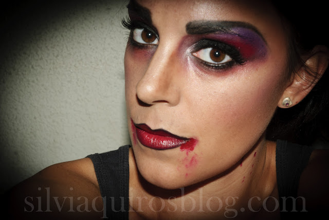 Maquillaje Halloween 9: Vampiro sexy (versátil), Halloween Make-up 9: Sexy Vampire (versatile) efectos especiales, special effects, Silvia Quirós