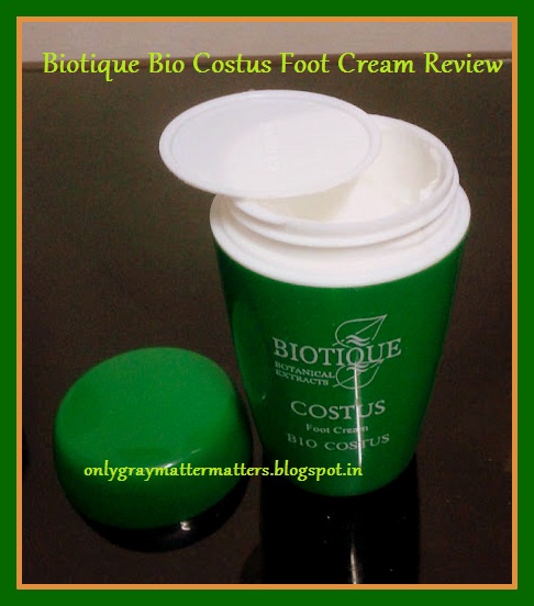 Biotique Costus Foot Cream Review