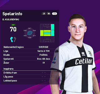 PES 2020 Faces Dejan Kulusevski by Random Facemaker