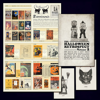 A poster of Bogie Books, Parties, and Party Magazine cover art for The Halloween Retrospect, Volume 2