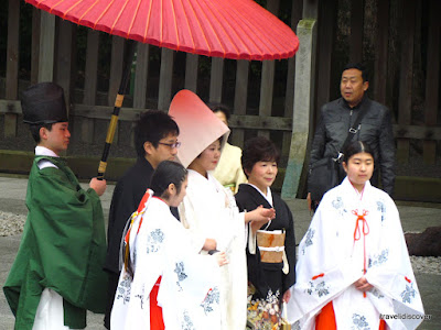 Wedding ceremony at Meiji shrine