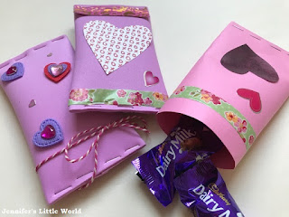 Valentine's Day gift tubes craft