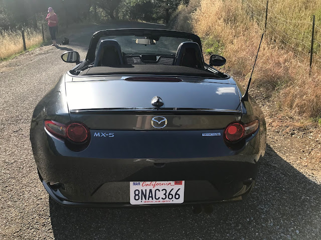 Rear view of 2020 Mazda MX-5 Miata Club