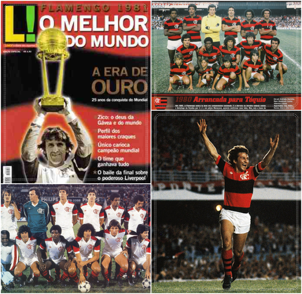 Flamengo campeão da Libertadores e Mundial de Interclubes em 1981 