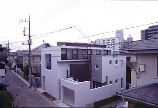 White Black Blue Japanese Residence