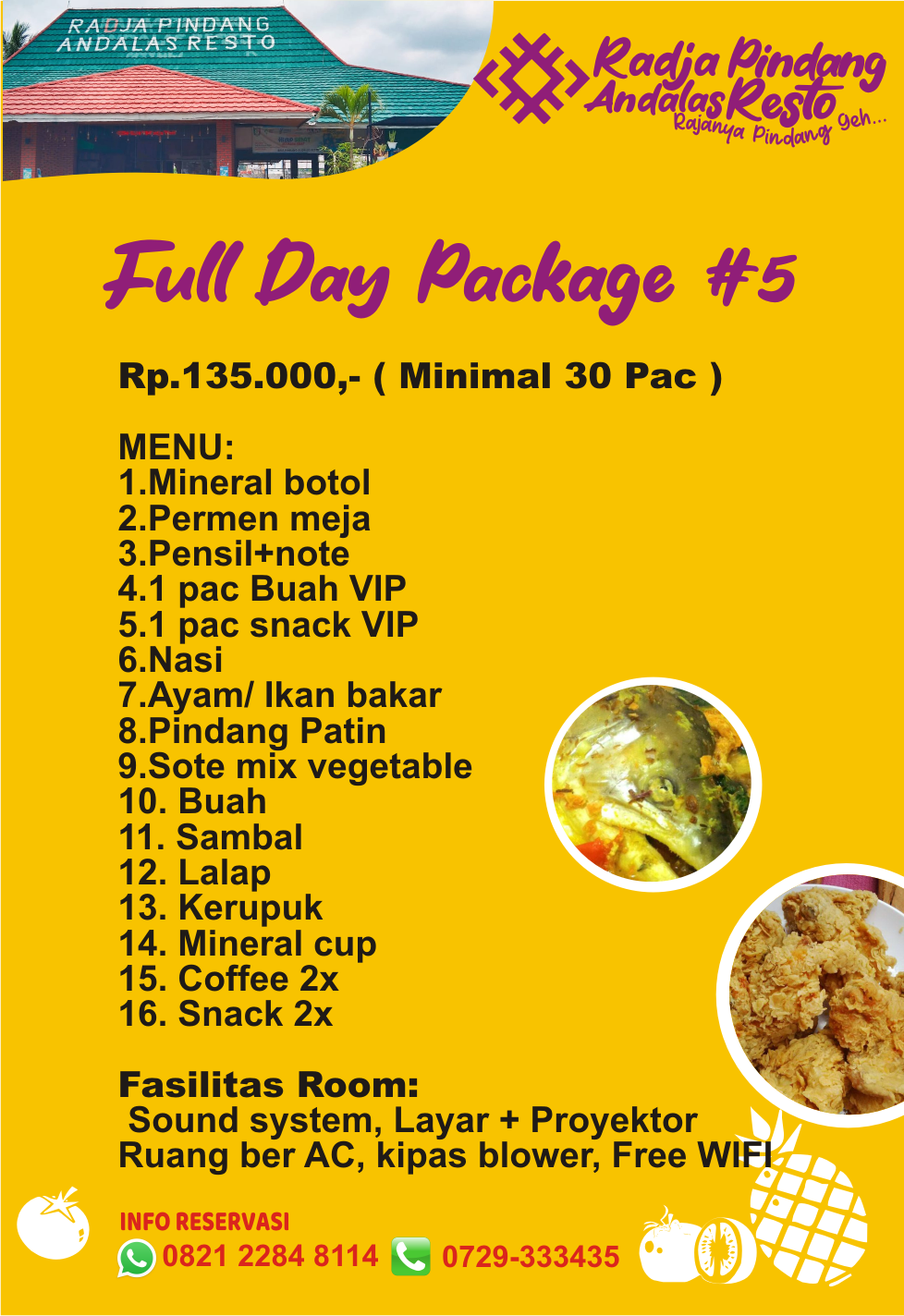 FULL DAY PACKAGE #5