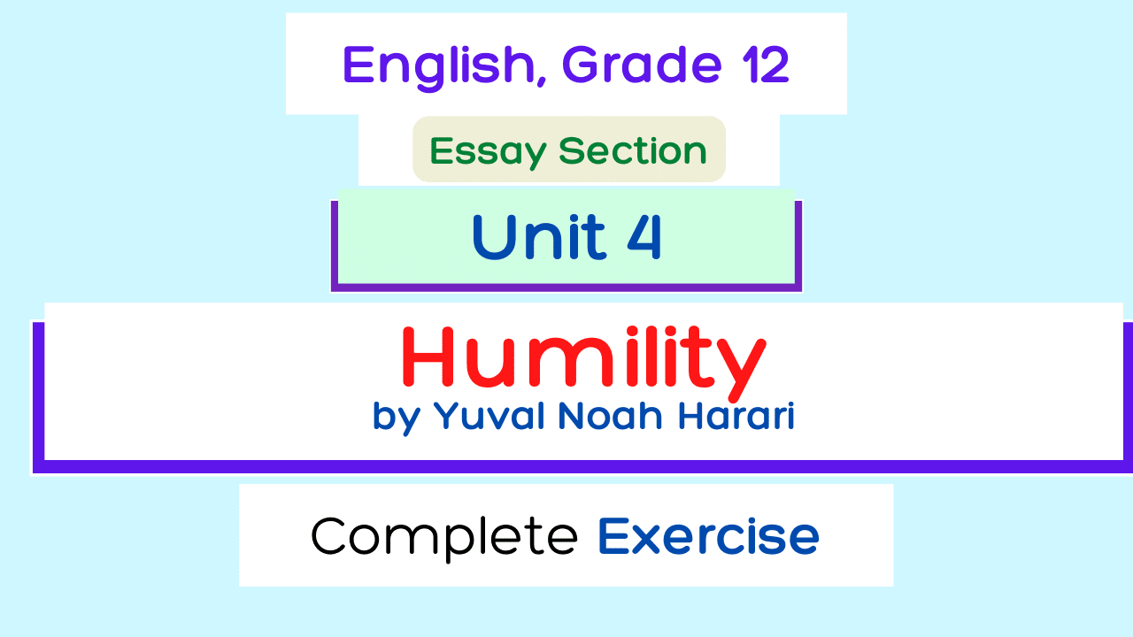 humility essay class 12