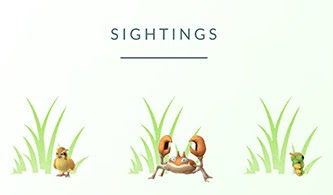 Pokemon GO - Sightings功能 - 附近的精靈