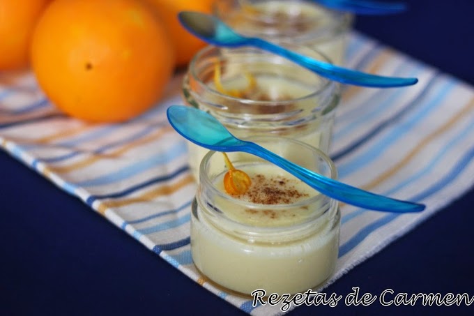 Natillas de naranja