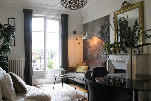 visite appartement Aude Jolijour idees shopping  salon 