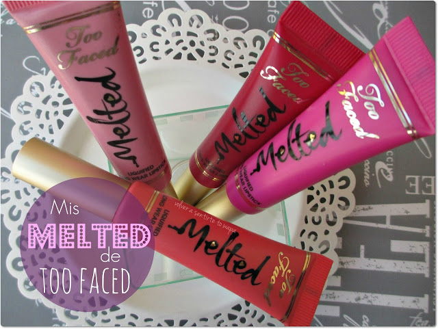 Mis MELTED de TOO FACED: Swatches & Review