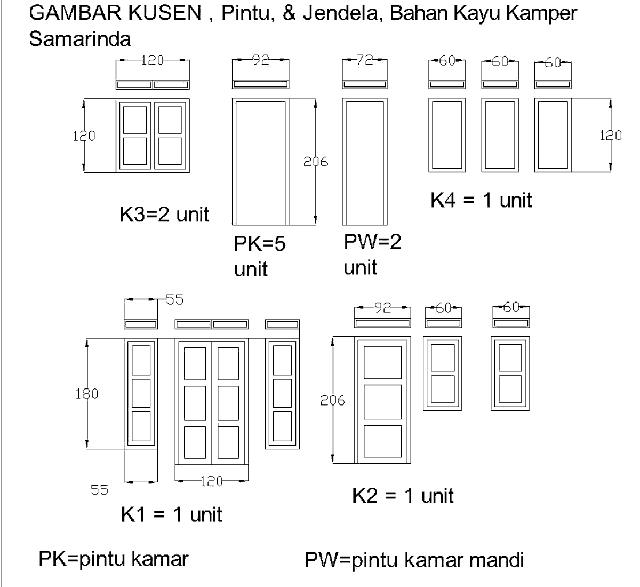    Ukuran Kusen Pintu dan Jendela Rumah Minimalis | Rumah Minimalis