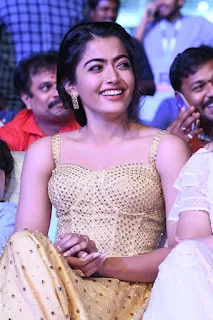 Actress Rashmika Mandanna Stills at Sarileru Neekevvaru Movie Pre Release 