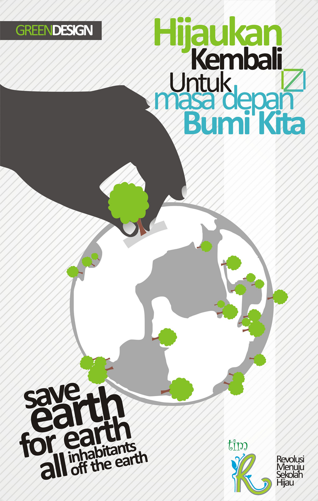 15 Contoh Gambar Desain Poster Lingkungan Go Green 
