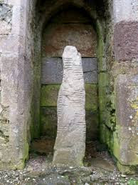 Ogham Stone near Waterford, County Waterford, Ireland