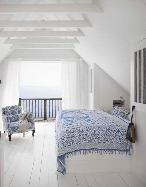 whitewashed cottage interior