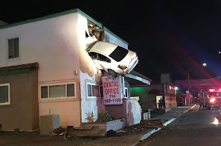 CAR CRASHES INTO HOUSE