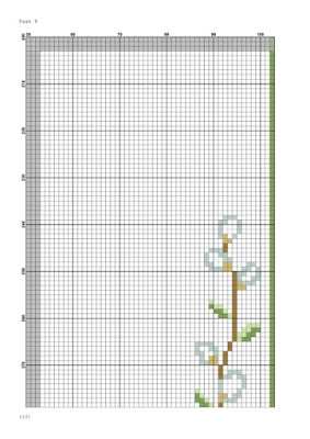 schema punto croce pasqua