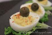 Cheesy, creamy boiled eggs with dill. Recipe by Baby Sumo (devilled eggs )